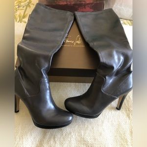 [Franco Sarto] Lesson Grey heeled tall boots